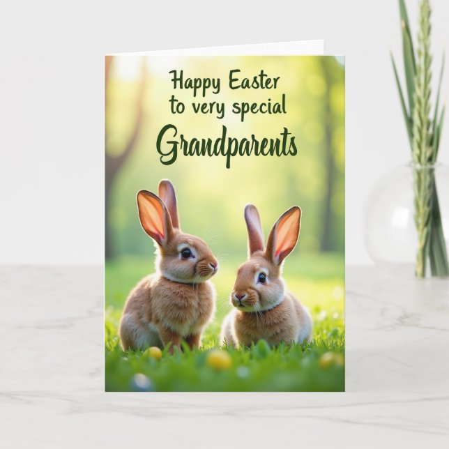 Fluffy Friends Springtime Card Kort (Framsida)