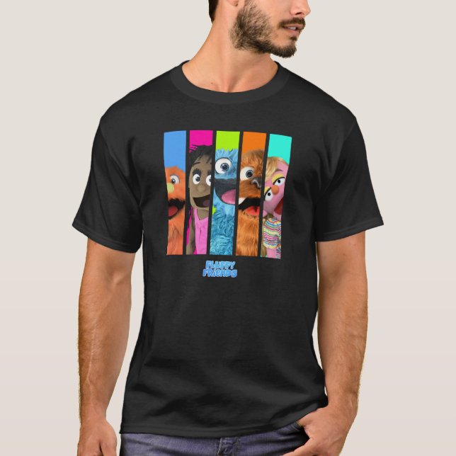 Fluffy Friends "The Gang" T Shirt (Framsida)