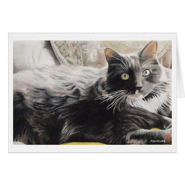 FLUFFY HÄLSNINGSKORT (Framsidan Horizontal)