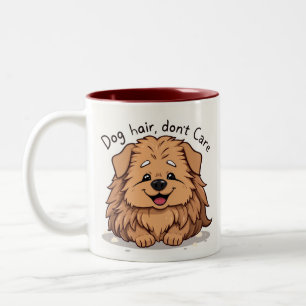 Fluffy Hund Två-Tonad Mugg