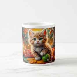Fluffy jul Kitten Kaffemugg