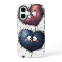 Fluffy Kärlek Duo - Cute Anime Phone Case