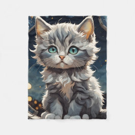 Fluffy Kitten Fleecefilt