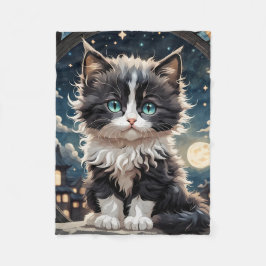 Fluffy Kitten Fleecefilt