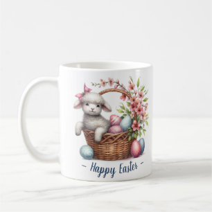 Fluffy Lamb och Påskägg Kaffemugg