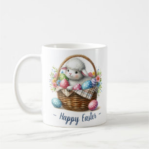 Fluffy Lamb och Påskägg Kaffemugg