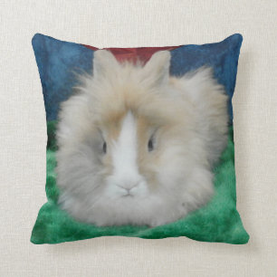 Fluffy Lionhead Pet Bunny Rabbit Dekorativ kudde