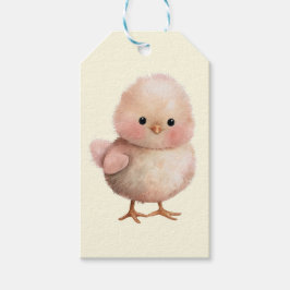 Fluffy Little Chick | Cute Vår & Påsk Animal Presentetikett
