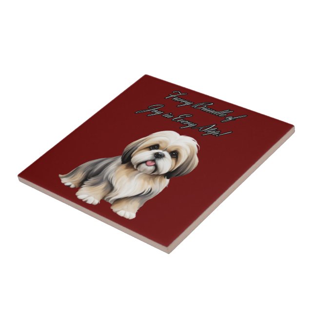 Fluffy Little Pal: Soft Hues och Thick Hai Kakelplatta (Sidan)