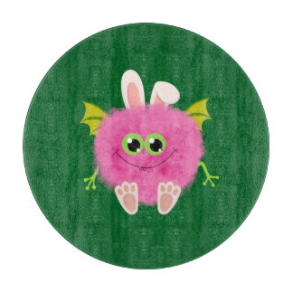Fluffy little pink rabbit monster