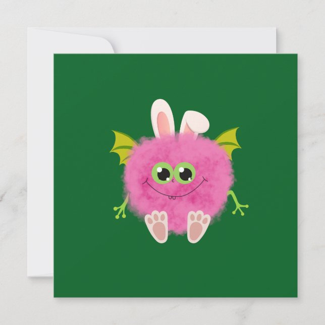 Fluffy little pink rabbit monster (Framsida)
