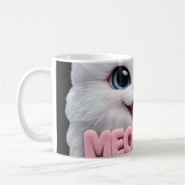Fluffy Meoww Cat Mug Kaffemugg