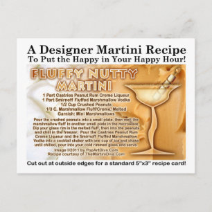 Fluffy Nutty Martini Recipe-vykort Vykort