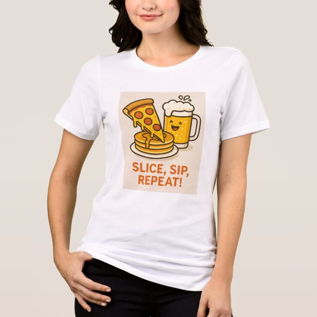 Fluffy Pancakes & Fresh Orange Juice - Breakfast B T Shirt (Framsida)