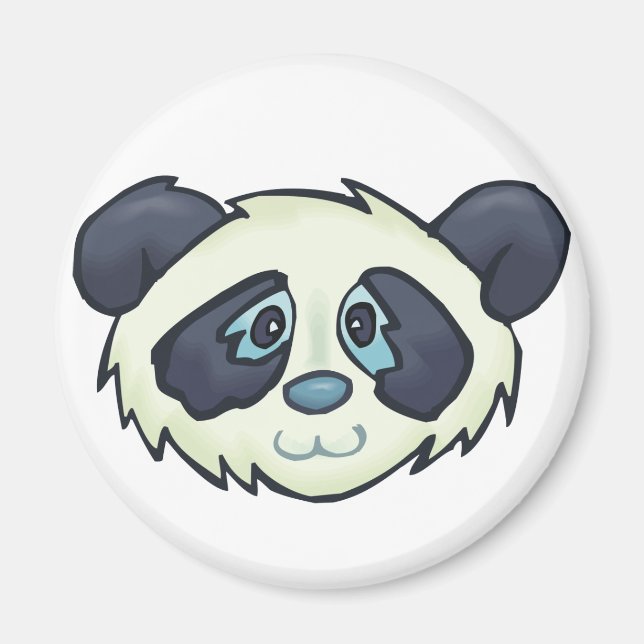 Fluffy Panda Magnet (Framsidan)