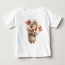 Fluffy Piglet med Big Ögon T Shirt