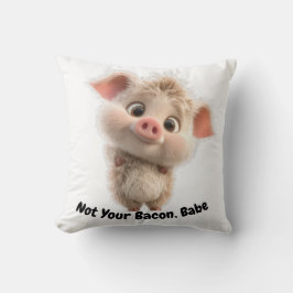 Fluffy Piglet med stort Ögon - var snäll och gå Ve Kudde