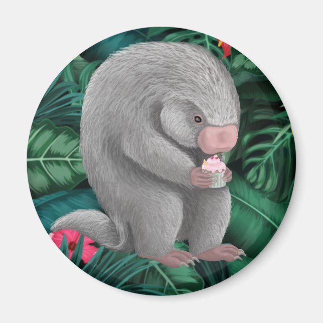 Fluffy Porcupine Magnet (Framsidan)