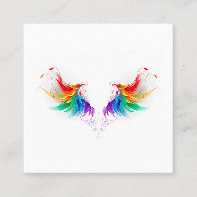 Fluffy Rainbow Vingar (Framsida)