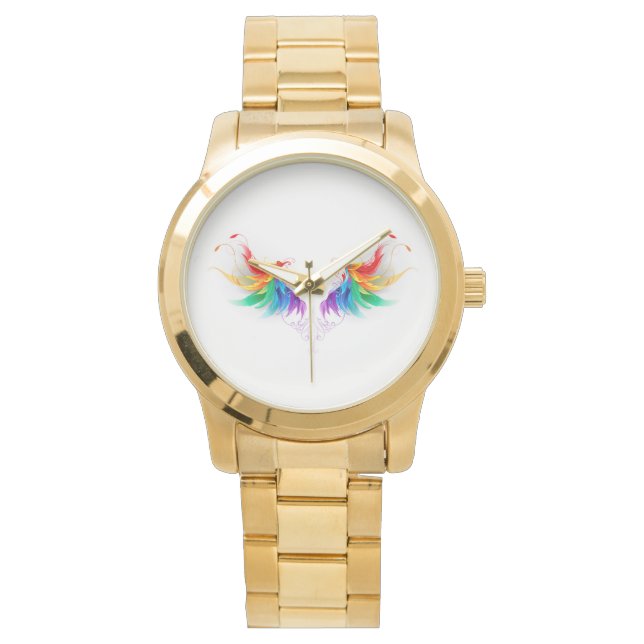 Fluffy Rainbow Vingar Armbandsur (Framsida)