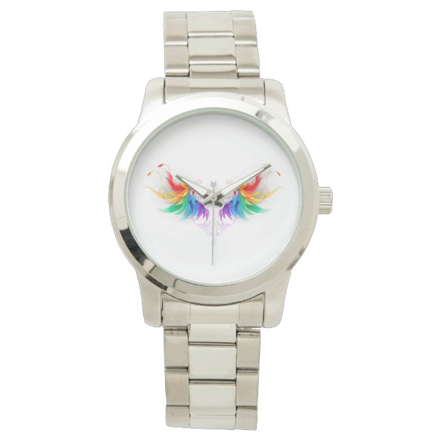 Fluffy Rainbow Vingar Armbandsur (Framsida)