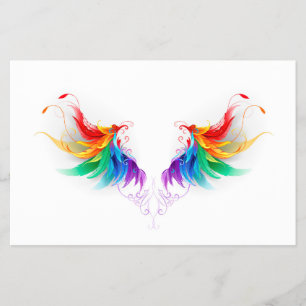 Fluffy Rainbow Vingar Flygblad