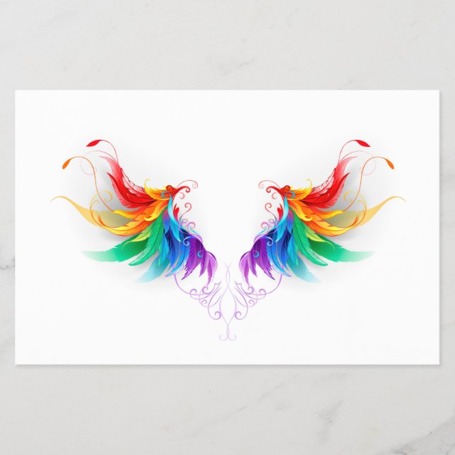 Fluffy Rainbow Vingar Flygblad (Framsidan)