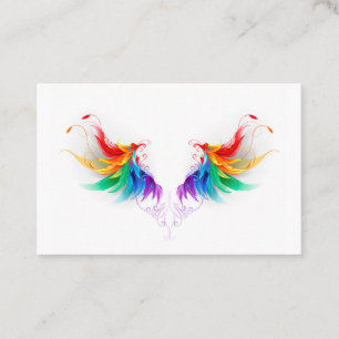 Fluffy Rainbow Vingar Lojalitetskort