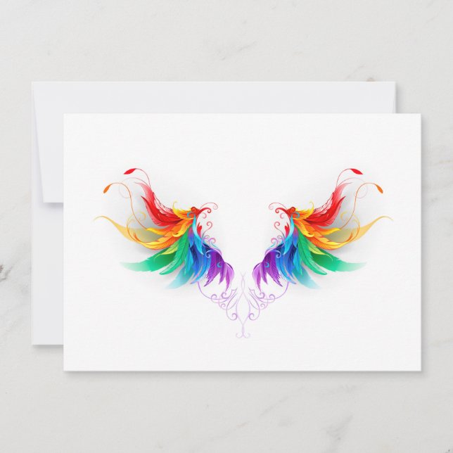 Fluffy Rainbow Vingar Spara Datumet (Framsida)