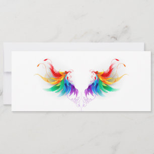 Fluffy Rainbow Vingar Spara Datumet