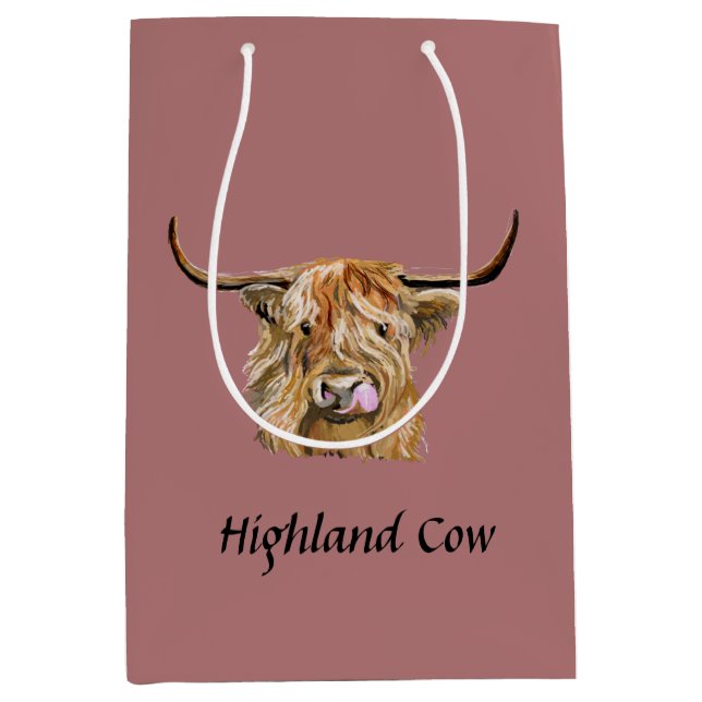 Fluffy Red Highland Cow Original Digital Art    (Framsidan)
