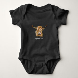 Fluffy Red Highland Cow Original Digital Art T Shirt