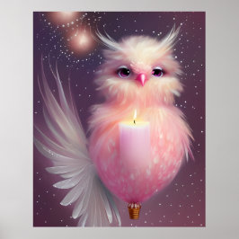 Fluffy Rosa Baby Bird Poster