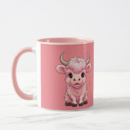 Fluffy Rosa Highlands Scottish Cow Mugg