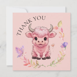 Fluffy Rosa Highlands Scottish Cow Tack Kort