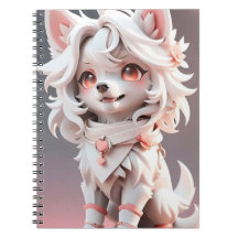 Fluffy Rosa och vit valp