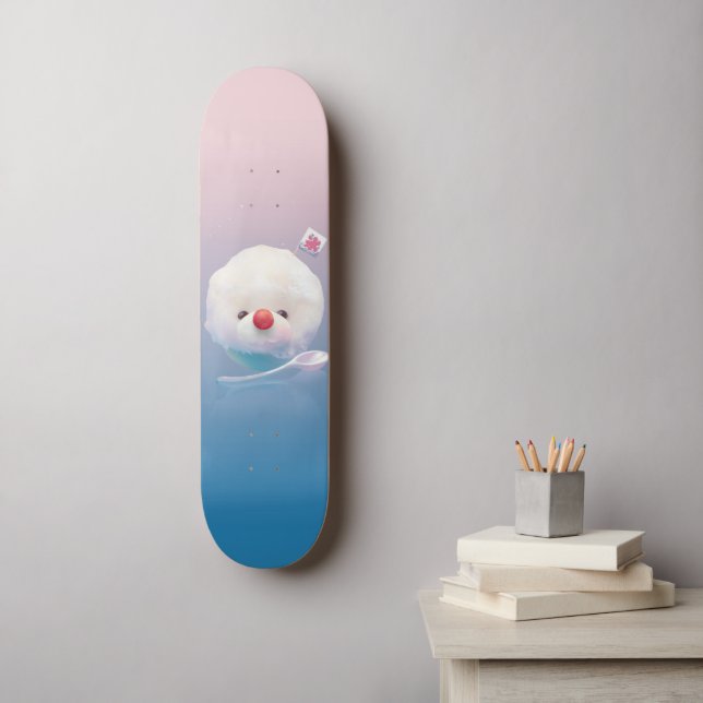 Fluffy Shaved Ice Skateboard (Väggkonst)