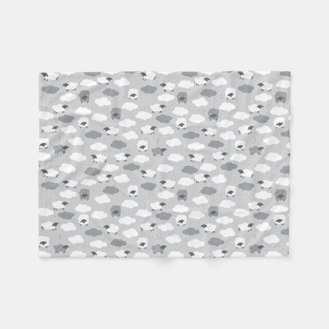 Fluffy Sheep Fleecefilt (Framsidan (Horisontell))