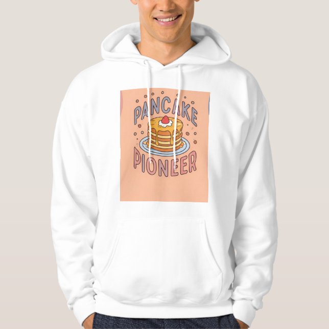 Fluffy Stacks: Pancake Pioneer Hoodie (Framsida)