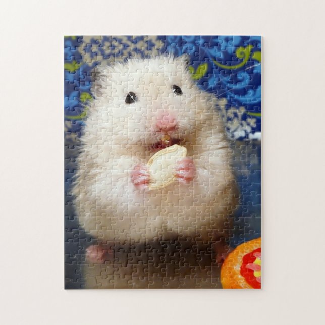 Fluffy Syrian Hamster Kokolinka Pussel (Vertikal)
