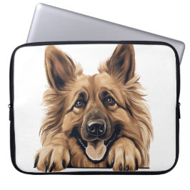 FLUFFY TAN BELGIAN TERVUREN HUND LAPTOP FODRAL