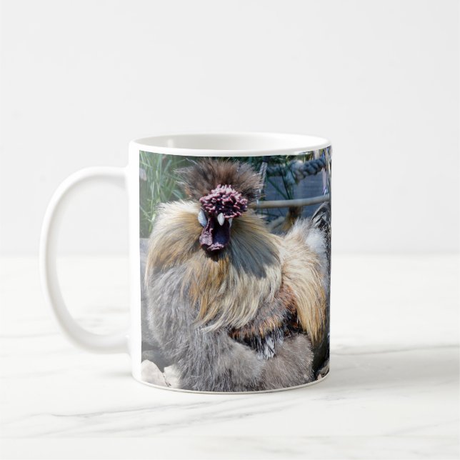 Fluffy Ugly Chicken, kaffe Mugg (Vänster)