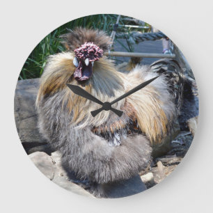 Fluffy Ugly Chicken, Wall Clock Stor Klocka