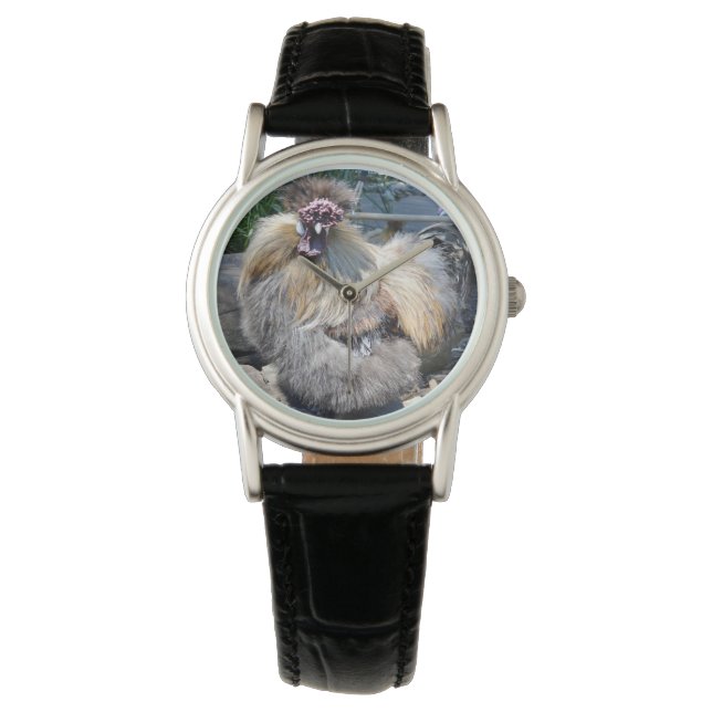 Fluffy Ugly Chicken, Wrist Watch Armbandsur (Framsida)