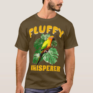 Fluffy Whisperer Sol Conure Bird Älskare Birder Pa T Shirt