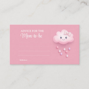 Fluffy White Cloud Advice för mamma som ska Tilläggskort