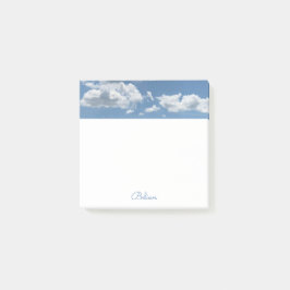 Fluffy White Clouds Square Post-it Block