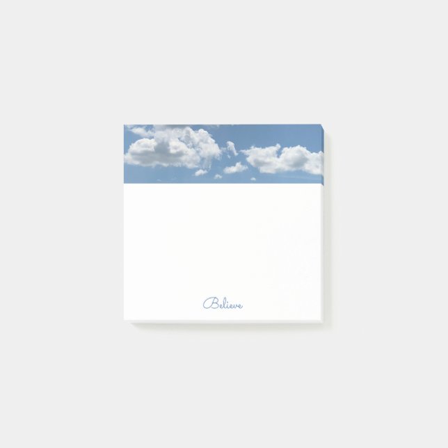 Fluffy White Clouds Square Post-it Block (Framsida)