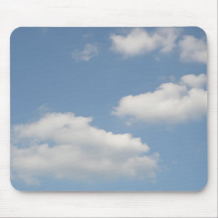 Fluffy White Cumulus Clouds Mousepad Musmatta