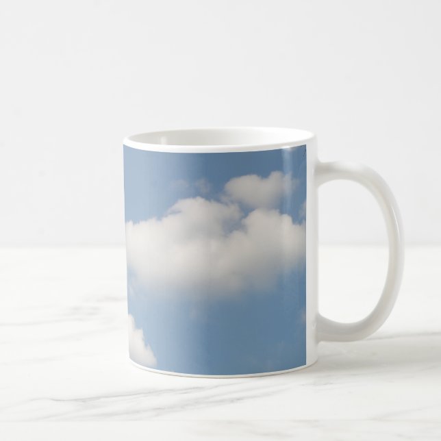Fluffy White Cumulus Clouds Mugg (Höger)